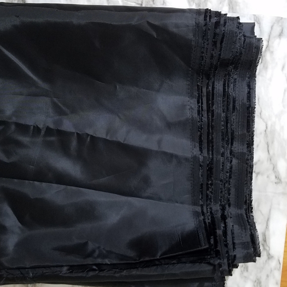 Black Lining Fabric Polyester 3 Yards 48 in. wide Cloth Dress Making Material - Picture 3 of 5